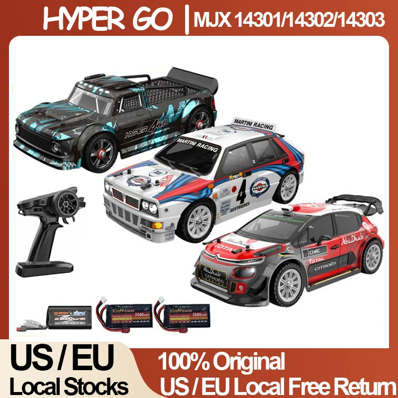 MJX 14301 1/14 RC Car HYPER GO 65km/h Brushless 2.4G Remote Control 4WD Off-road High Speed Racing Car Truck Hobby Toy As Gift