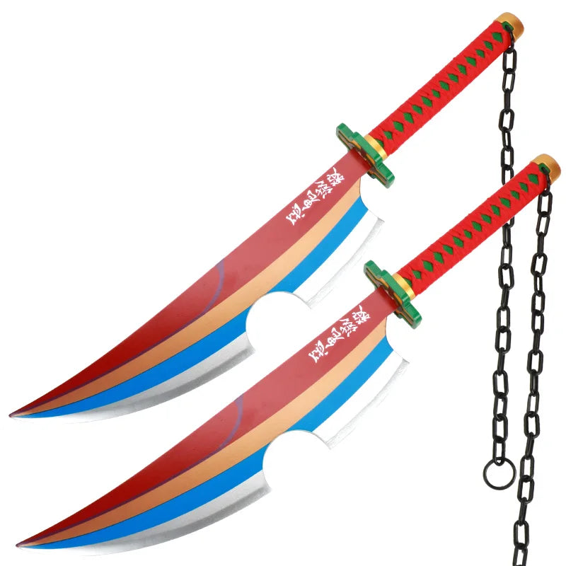 Demon Slayer Sword 104 cm Tanjiro Zenitsu KyoujurouSamurai Swords Original Texture Kimetsu no Yaiba Anime Katana for Cosplay