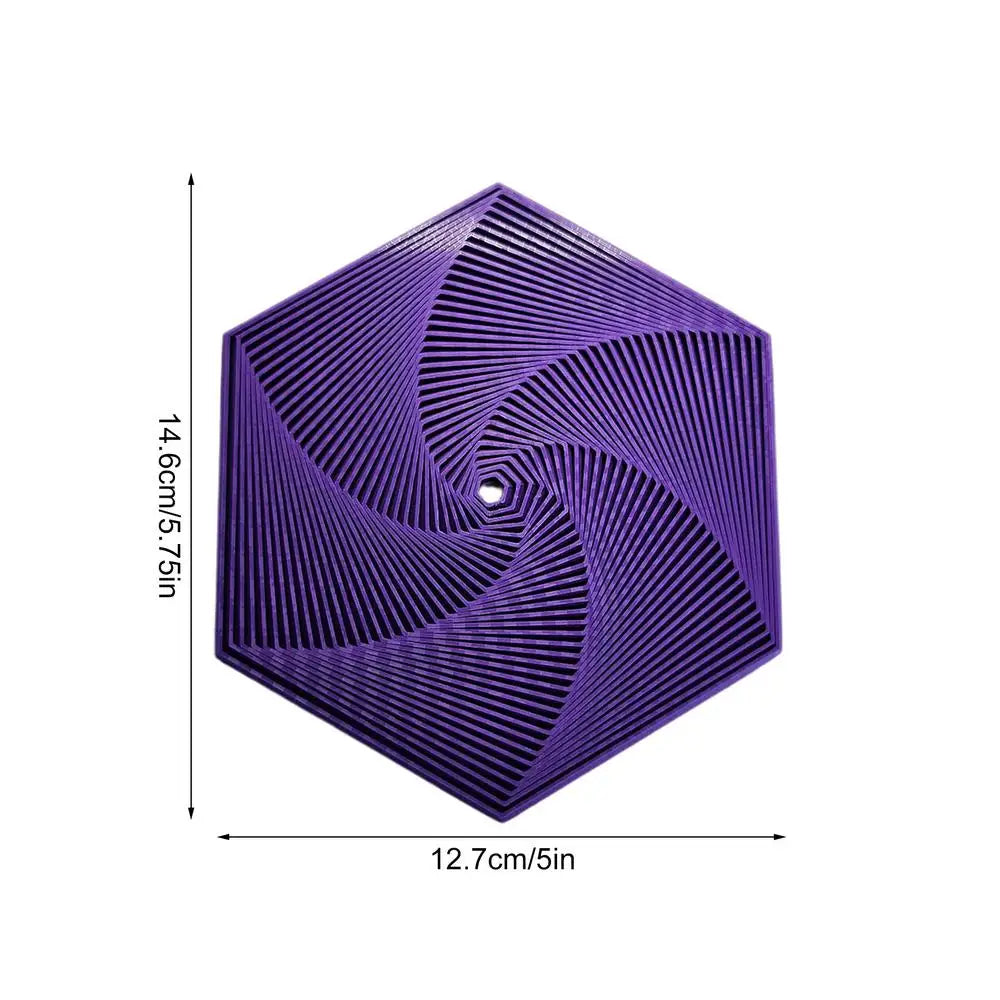 3D Printing Hexagons Fractal Fidget Toys Portable Hexagon Spirals Playing Sensory Toy For Stress Pressure Party Games For Child