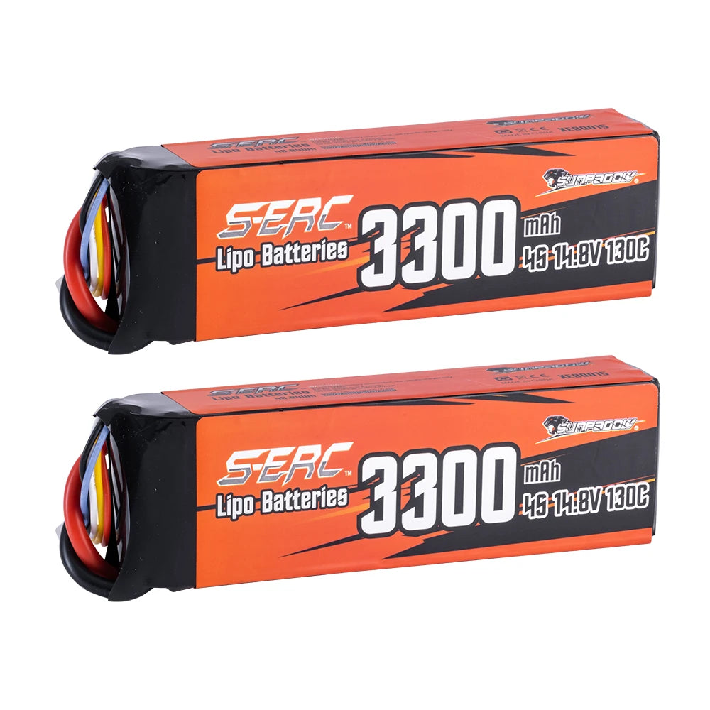 SUNPADOW 2S 3S 4S Lipo Battery for 3300mAh 4000mAh 6500 7.4V14.8V 130C TRX RC Buggy Truggy Vehicle Car Tank Monster Truck Hobby