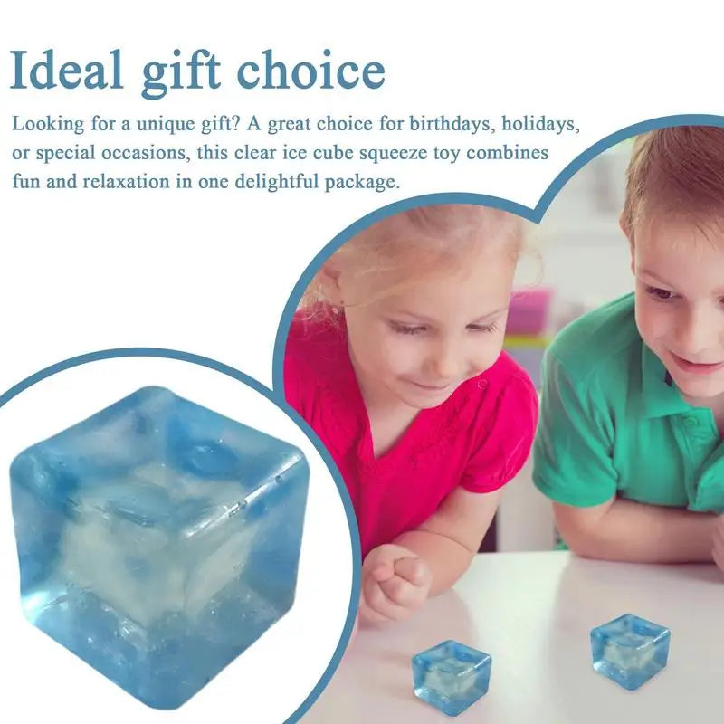 Stress Cube Soft Kneadable Fidget Toy Slow Rise Fidget Toys Stress Reliever For Kids And Adults Stocking Stuffers Easter Basket