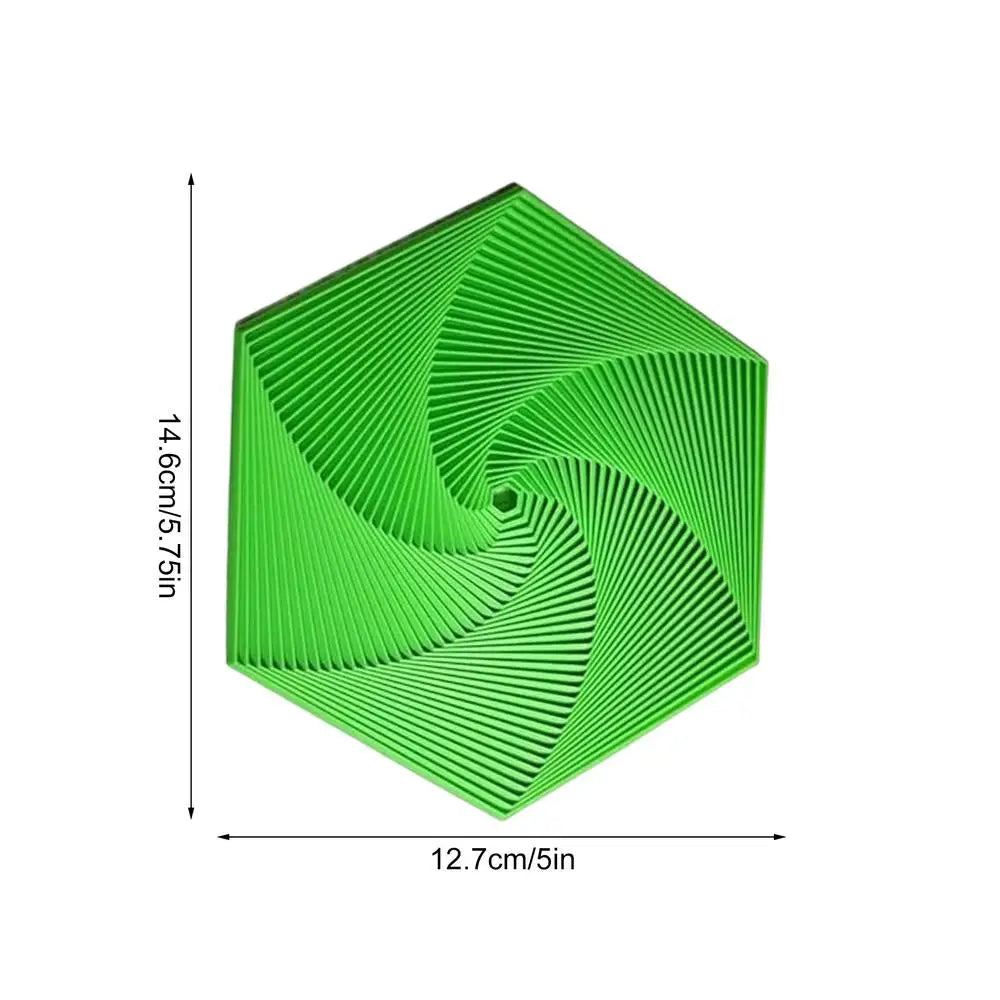 3D Printing Hexagons Fractal Fidget Toys Portable Hexagon Spirals Playing Sensory Toy For Stress Pressure Party Games For Child