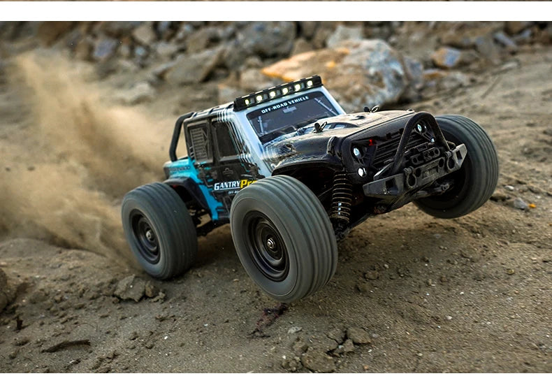 Teeggi 16101 /16102 PRO 1:16 High Speed RC Car With LED Light Drift 70KM/H 4WD RC Off-Road Car Monster Truck Toy For Kid Gifts