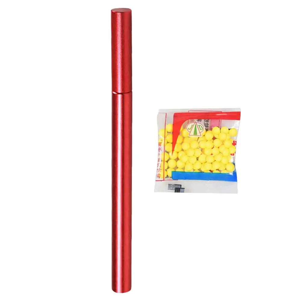 Soft Pinball Launcher Mini Alloy Small Ball Launcher Crackling Tube Bamboo Shooting Game Interesting Cracking Toys For Kids