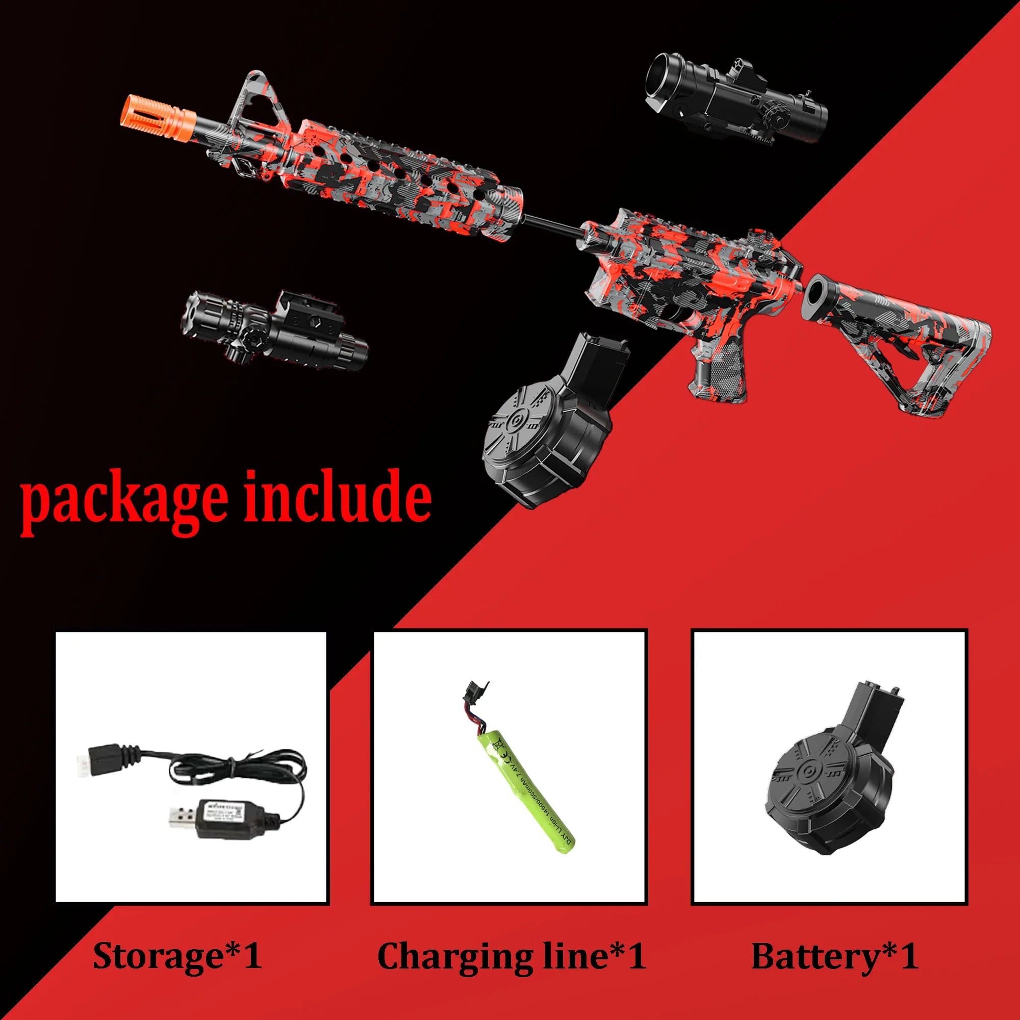 Blaster With Drum, Automatic Dual Mode Blaster, For Outdoor Activities -Perfect For Outdoor Team Games & Christmas Gifts