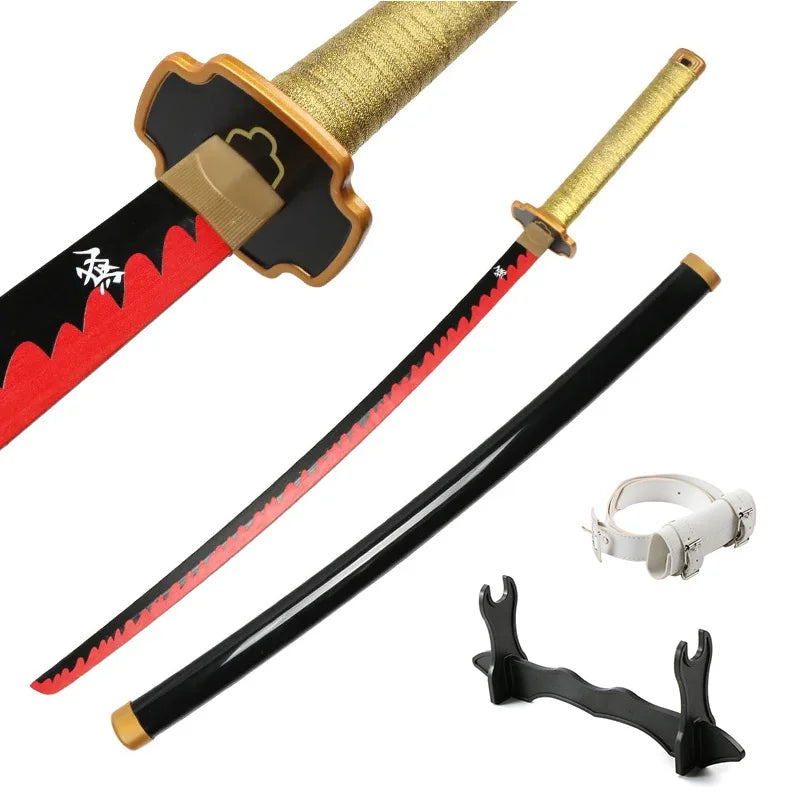 Demon Slayer Sword 104 cm Tanjiro Zenitsu KyoujurouSamurai Swords Original Texture Kimetsu no Yaiba Anime Katana for Cosplay
