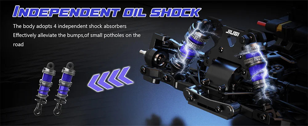 JIUSI WB12 PRO 1/12 Racing Car 80km/h Brushless 4WD RC Car High Speed 2.4G Remote Control Car Competitive Off-road Boys RC Toy