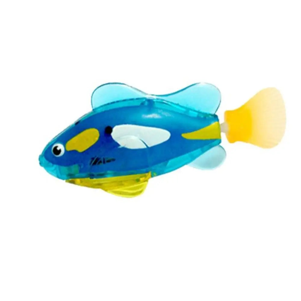LED Electric Simulation Fish With Light Pet Playing Toys Water Swimming Fish Fish Tank Ornaments Baby Shower Toys