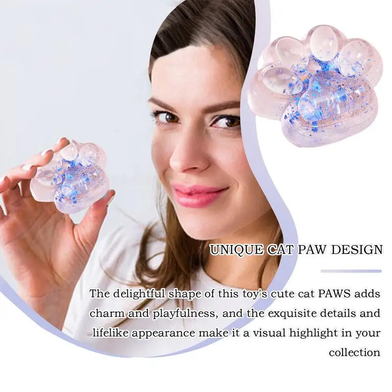 Cute Cat Paw Pinch Decompressions Toy Slow Rebound Stress Relief Cat Claw Squishyes Fidget Toy Reduce Stress Squeeze Sensory Toy