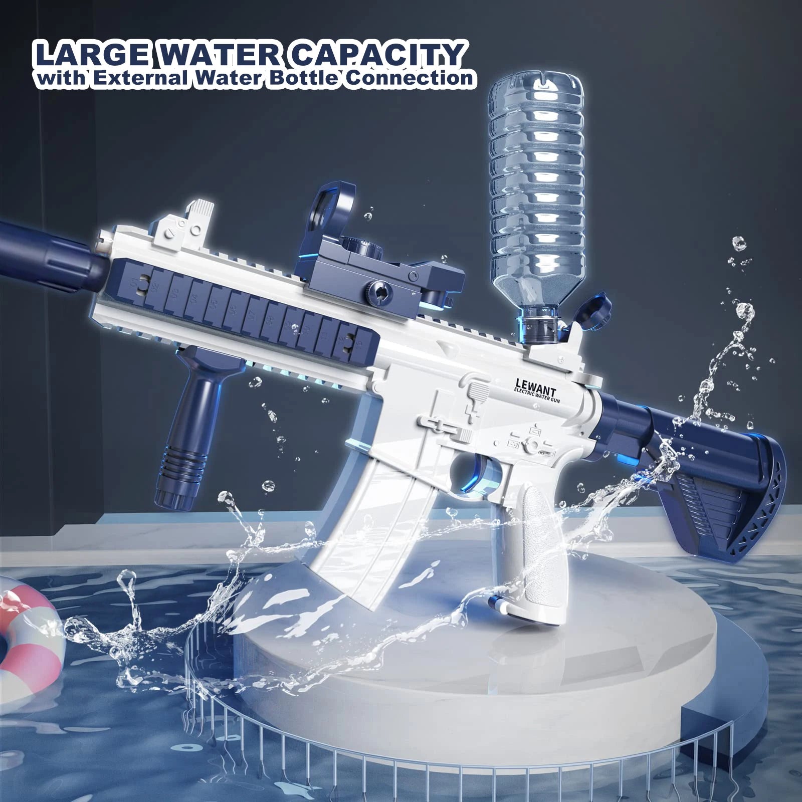 M1911 Electric Water Gun - Rechargeable, High-Capacity, Large Water Tank, Summer Fun,  Gift for Kids
