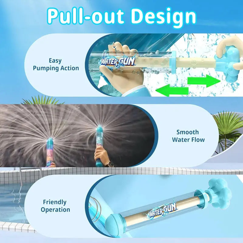 Kids Fireworks Spray Toy Water Guns 1/3/4 PCS Random 4 Color Cute Summer Pool Toy for Children's Water Amusement  Accessories