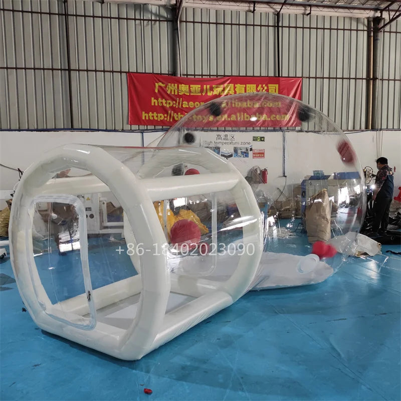 Factory Camping Tent House Outdoor Bubble Tent Inflatable Transparent Dome Clear Bubble Tent House for camping