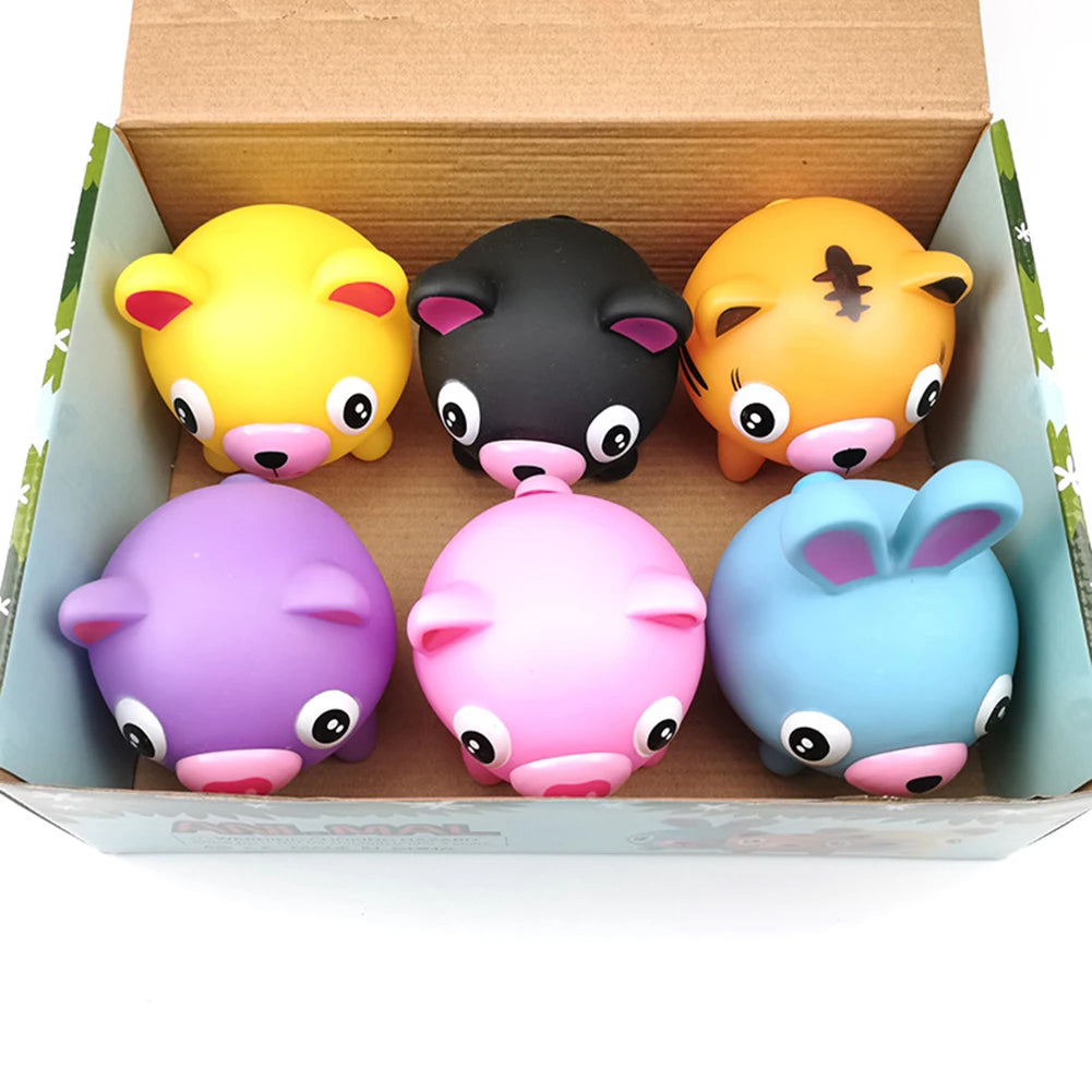 Talking Animal Baby Toys Jabber Ball Tongue Out Stress Relieve Soft Cute Tiger Pig Dog Ball Great Gifts for Kids Adult Baby Toy