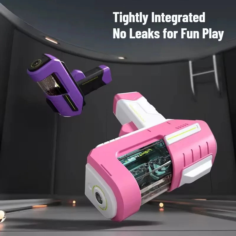 Kids Water Combat Game Transparent Tank Water Gun with Leak-Proof Design Outdoor Splash Battle Toy for Teens Ideal Summer Toy