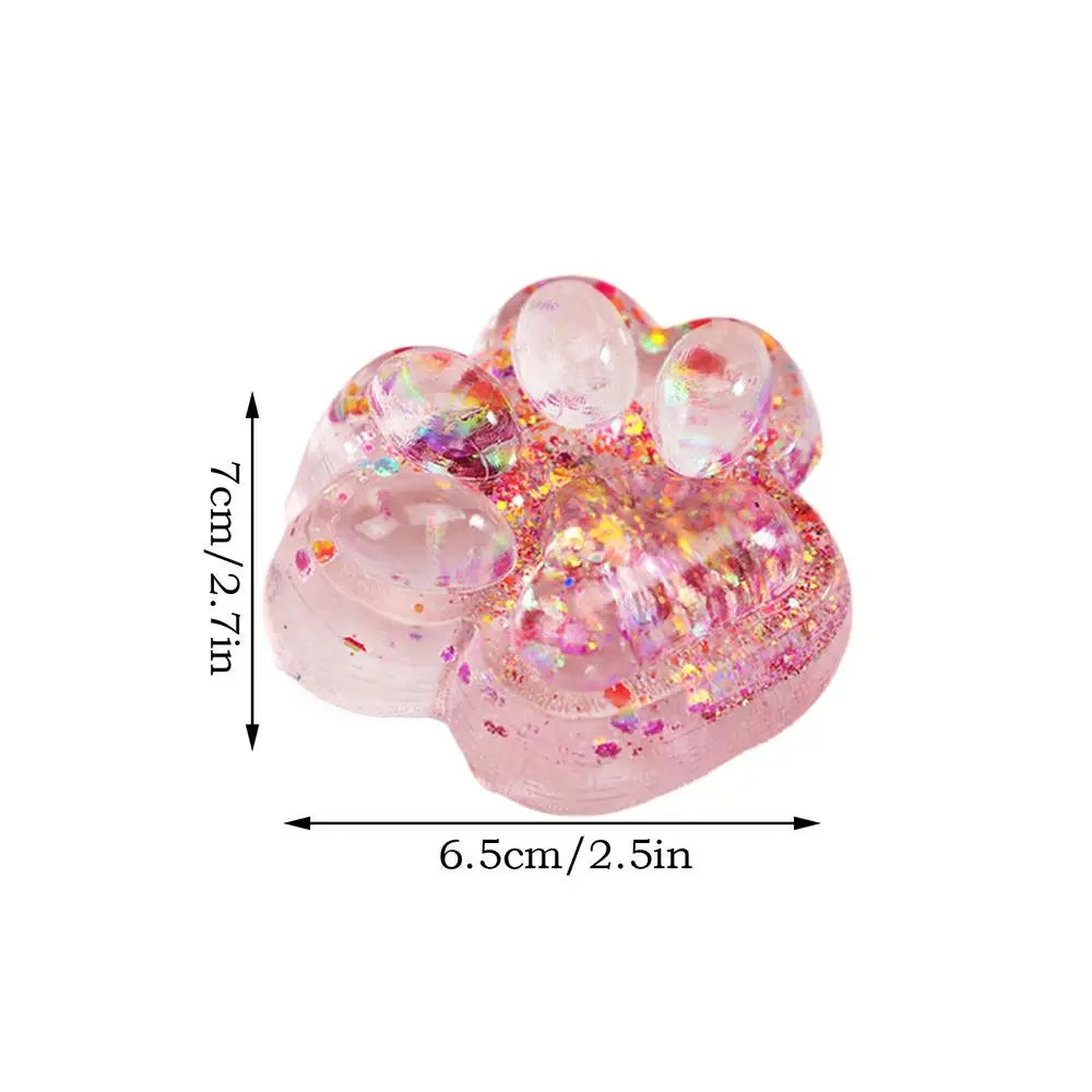 Cute Cat Paw Pinch Decompressions Toy Slow Rebound Stress Relief Cat Claw Squishyes Fidget Toy Reduce Stress Squeeze Sensory Toy