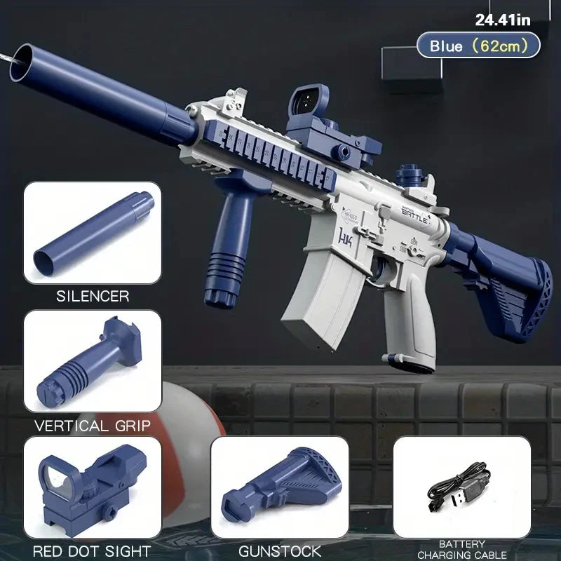 M1911 Electric Water Gun - Rechargeable, High-Capacity, Large Water Tank, Summer Fun,  Gift for Kids
