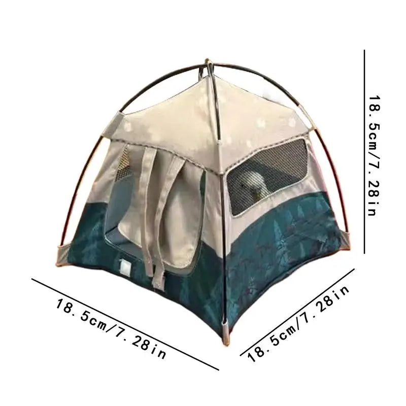 1:12 Scale Camping Tent Model Decoration Oxford Cloth Simulated Outdoor Tent Ob11 Doll Miniature Doll Small Tent Kids Toy