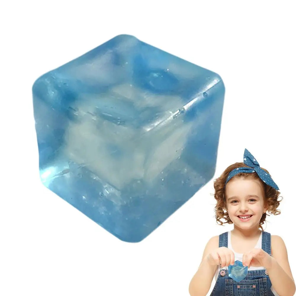 Stress Cube Soft Kneadable Fidget Toy Slow Rise Fidget Toys Stress Reliever For Kids And Adults Stocking Stuffers Easter Basket