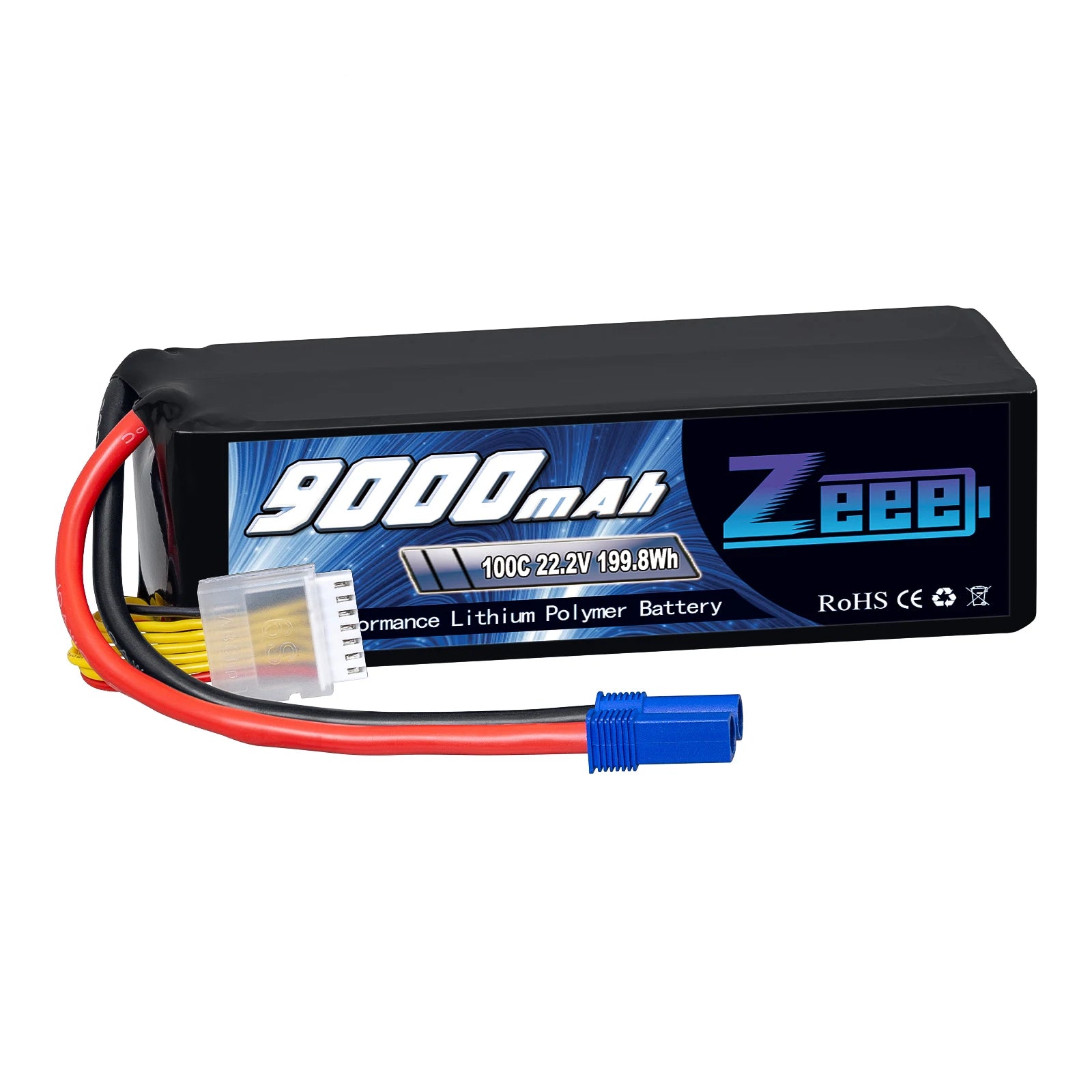 1/2units Zeee 6S 9000mAh Lipo Battery 22.2V 100C Softcase with EC5 Plug for RC Car Boat FPV Drones Airplane Buggy RC Model Parts
