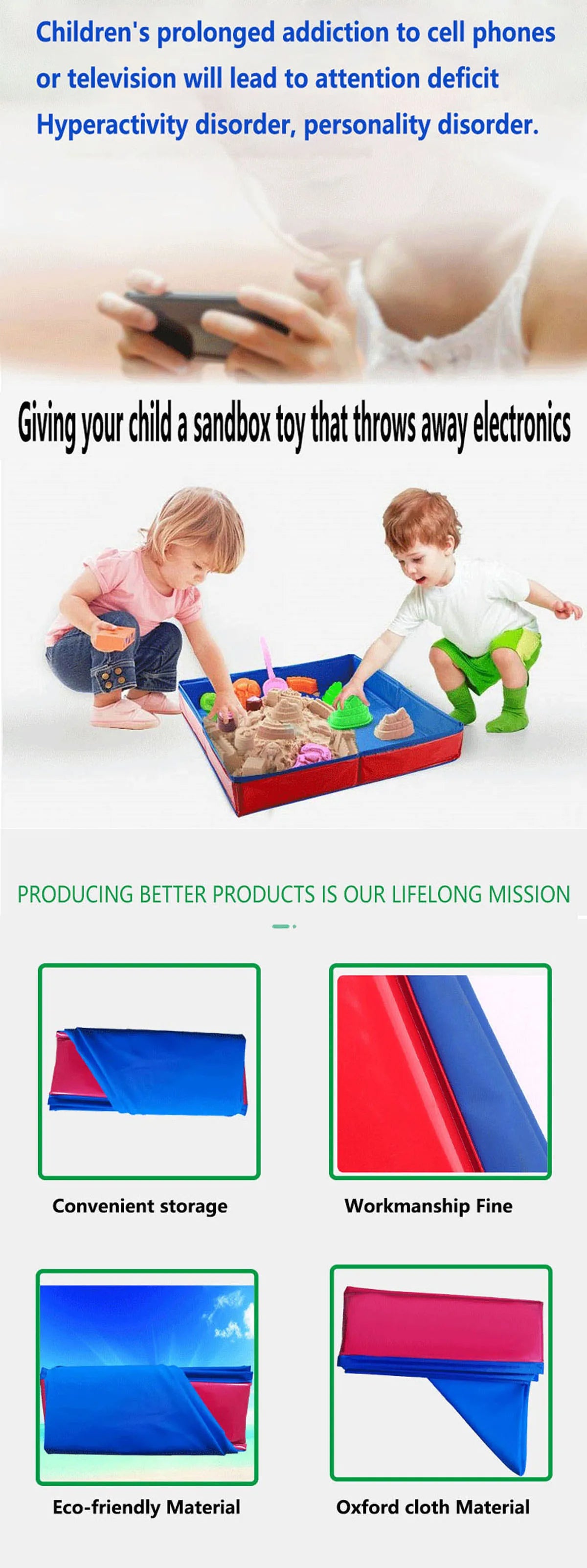 Sand Table for Kids, Children Summer Outdoor Activity Sand and Water Table, Beach Toys Sand Sandbox Sensory Toys for Boys Girl