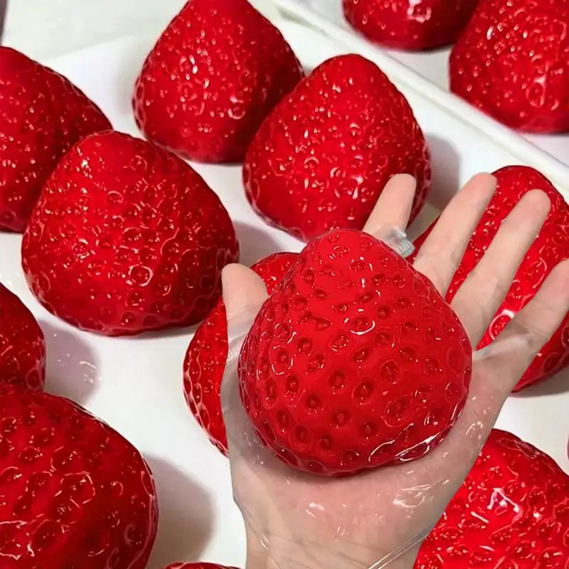 Big Strawberry Squeeze Taba Squishys Toy Red Squishys Fidget Toy Fruits Vegetables Soft Girl Birthday Gift Toy