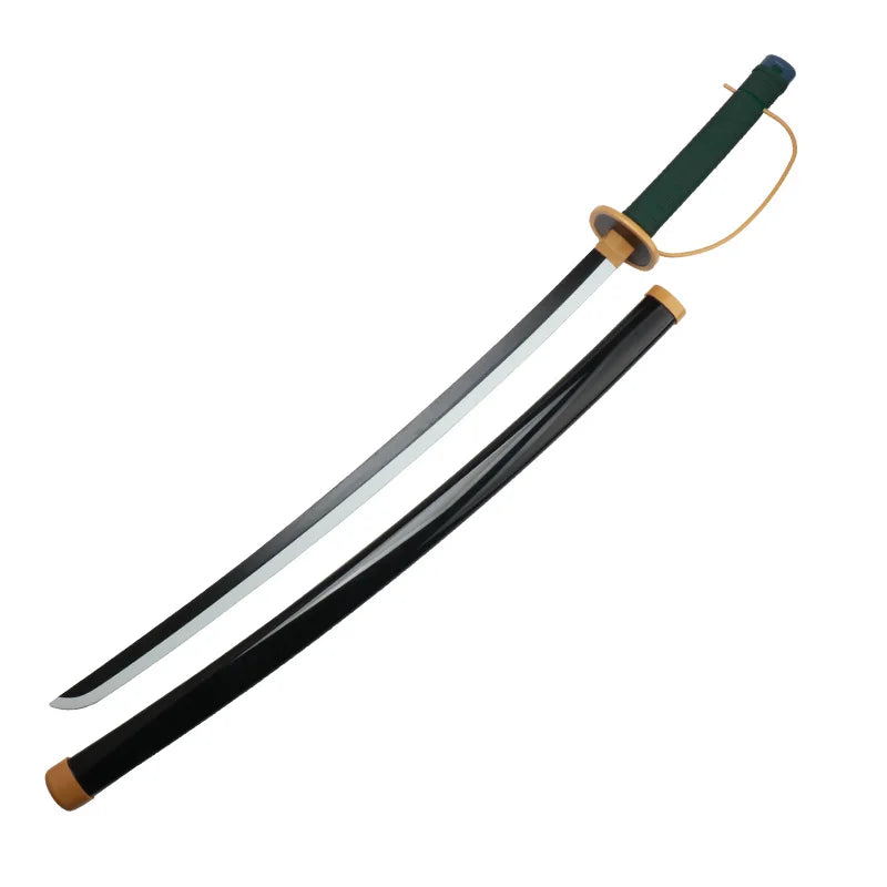 Roronoa Zoro Katana Anime Cosplay Wooden  Sword Toy Shanks Weapons Props Role-playing Halloween Gifts with Belt and Sword Holder