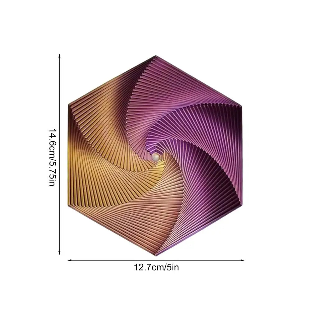 3D Printing Hexagons Fractal Fidget Toys Portable Hexagon Spirals Playing Sensory Toy For Stress Pressure Party Games For Child