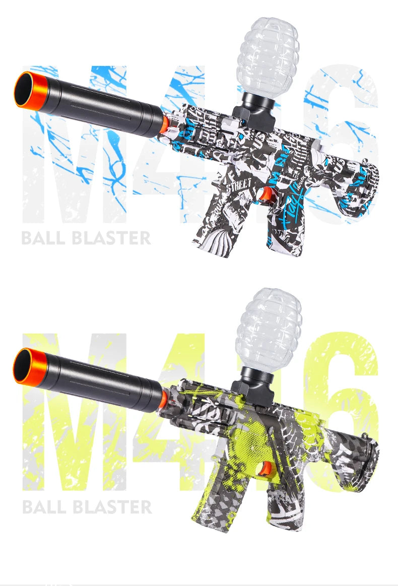 M416 Electric Blaster Gun Toys, Rechargeable Automatic Outdoor Toys for Team Family Activities, Perfect Gift(Bullets Excluded)