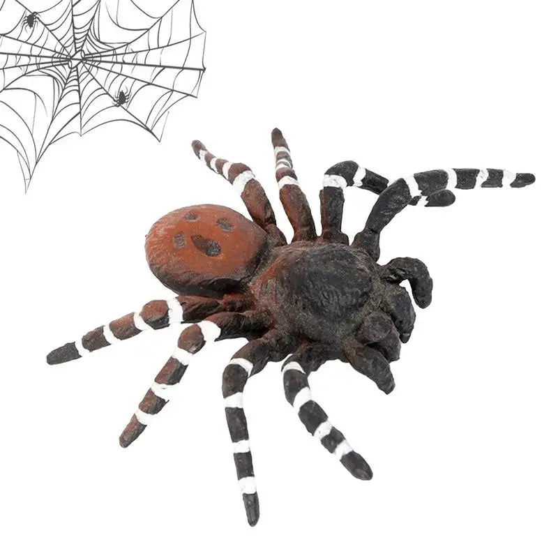 Realistic Spider Figures ABS Halloween Spider Decoration Mixed Color Scary Spiders For Boys Girls Teens Adults Halloween Party