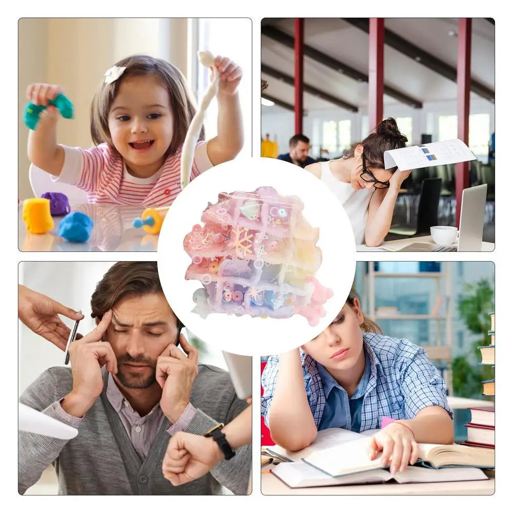 Waffle Fidget Toy Slow Rising Waffle Cookie Fidget Toys Biscuit Shape Squeezable Soft TPR Colorful Toy for Teenagers Children Bo