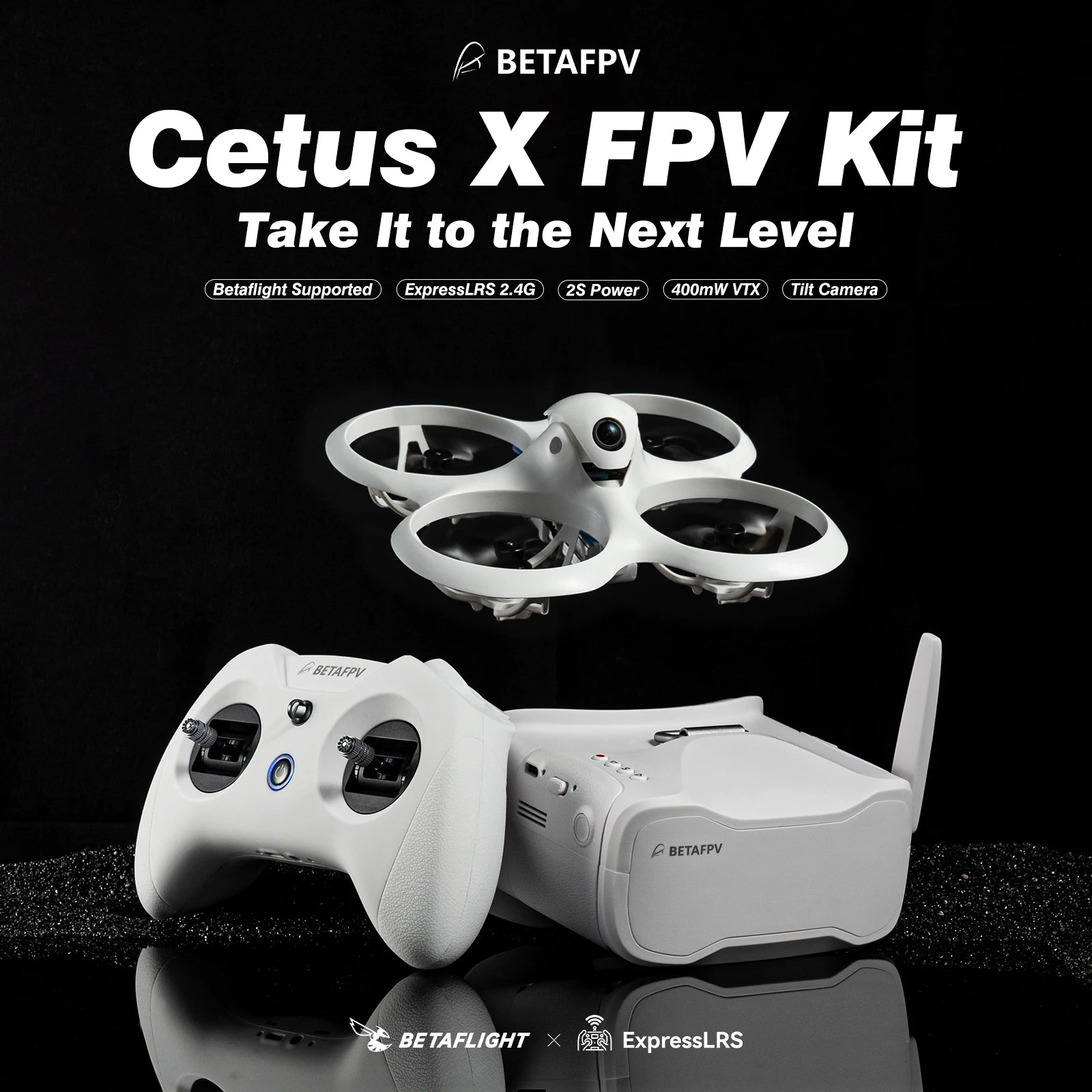 BETAFPV Cetus X FPV Kit Racing Drone 3 Radio Transmitter VR03 FPV Goggles C04 RC Quadcopter Mini Drone Toys as Gift