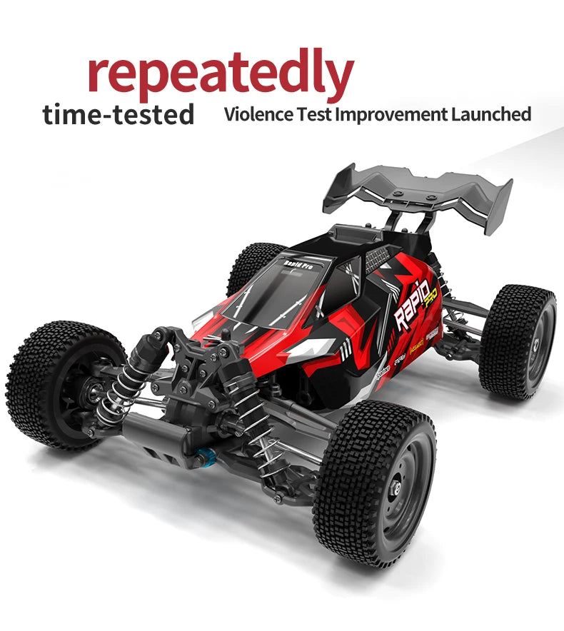 Teeggi 16101 /16102 PRO 1:16 High Speed RC Car With LED Light Drift 70KM/H 4WD RC Off-Road Car Monster Truck Toy For Kid Gifts