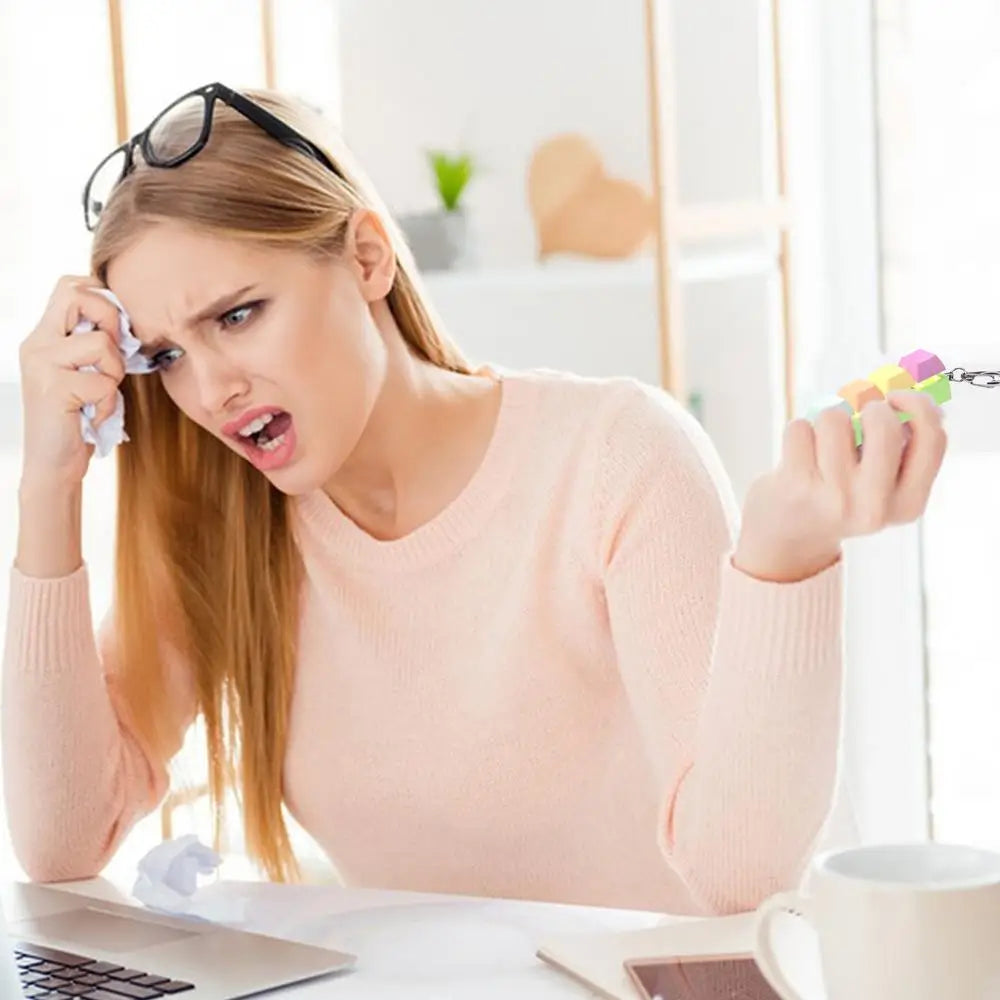 Keyboard Button Fidgets Toy 4-Button Party Stress Relief DIY Fidget Button Keycap Fidget With Sound Light Led Light Stress Toy