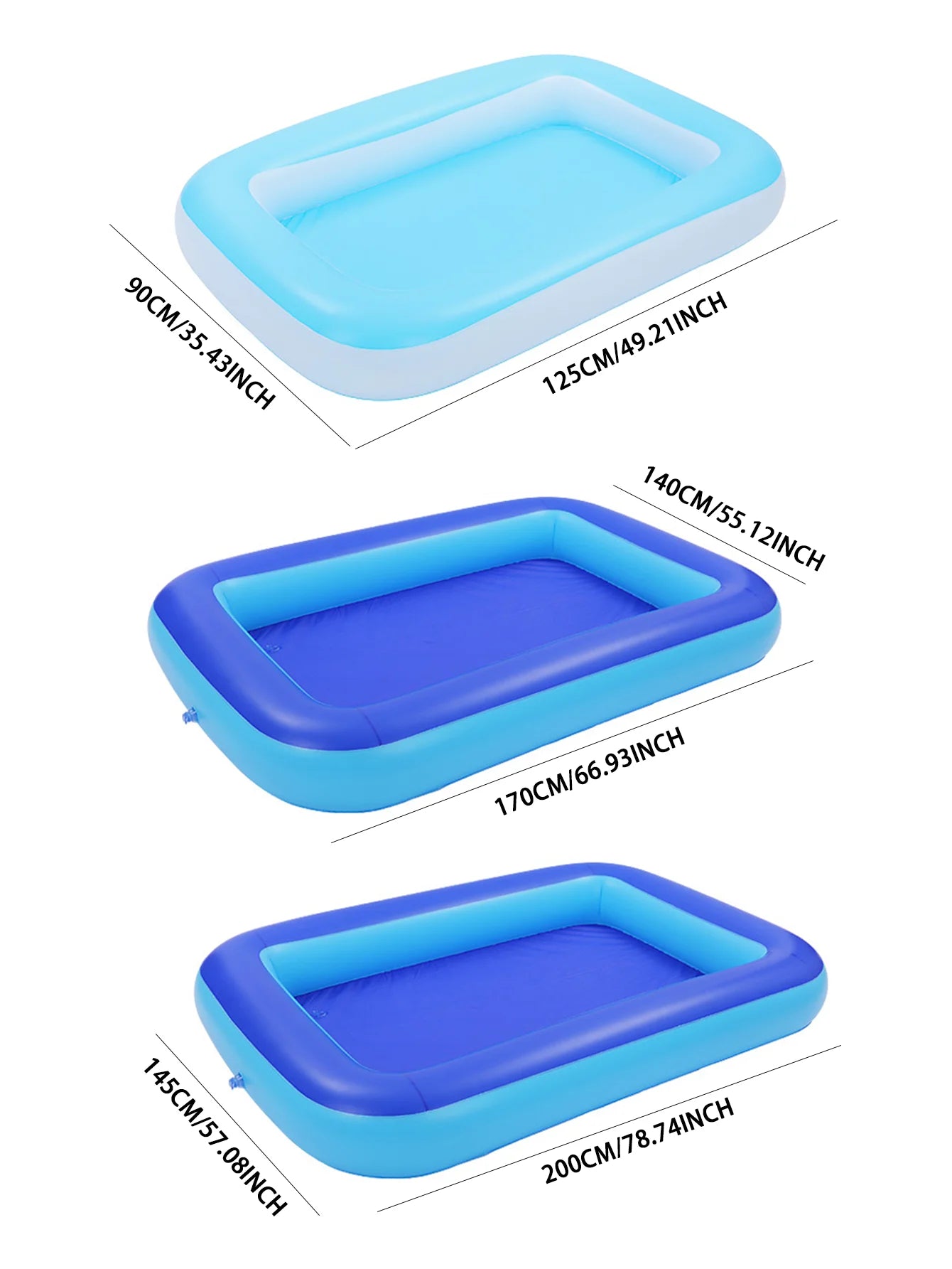 Inflatable swimming pool, suitable for indoor and outdoor water play, sand pool, summer water play toys