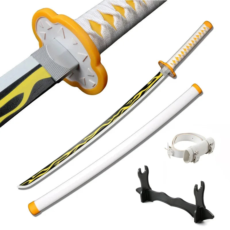 Demon Slayer Sword 104 cm Tanjiro Zenitsu KyoujurouSamurai Swords Original Texture Kimetsu no Yaiba Anime Katana for Cosplay