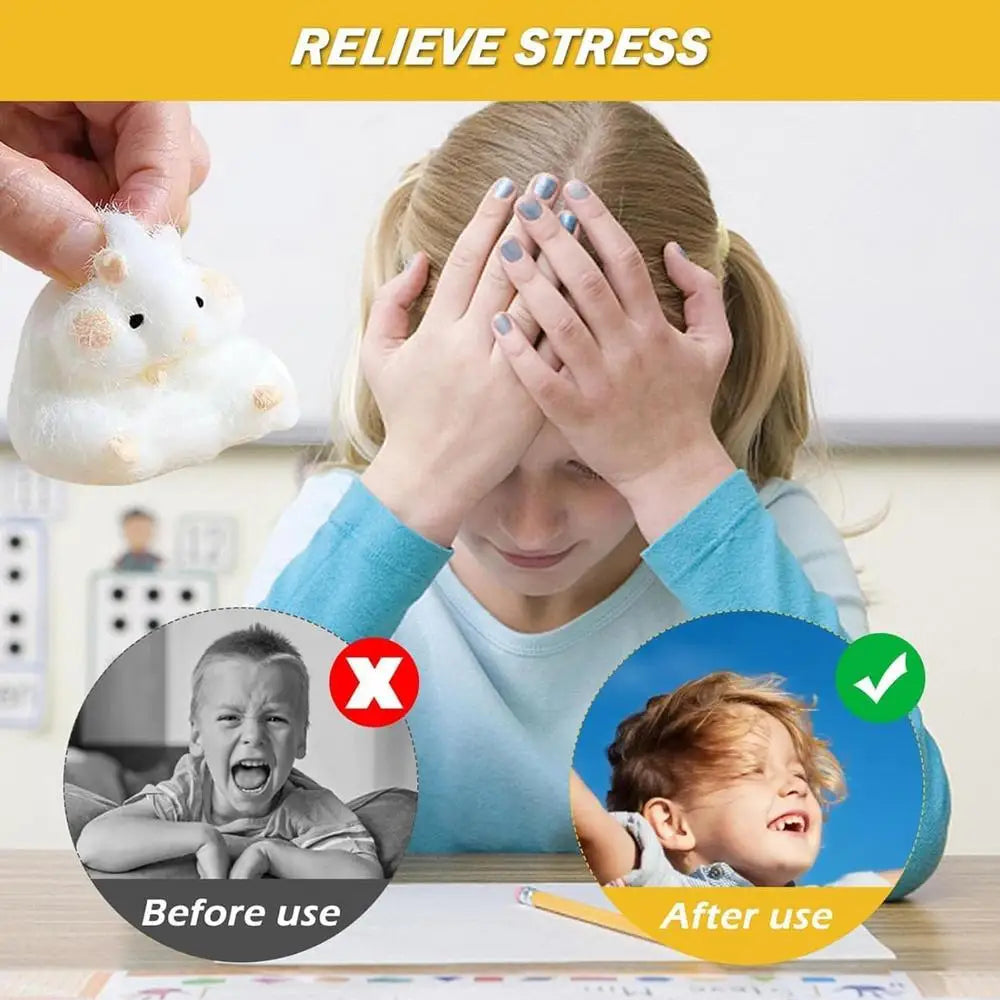 Hamster Sensory Fidget Toy Hand Relax Toy With Cheese Cute Hamster Toy Hamster Pinch Toy Squishy Toy Sensory Toy For Kids And