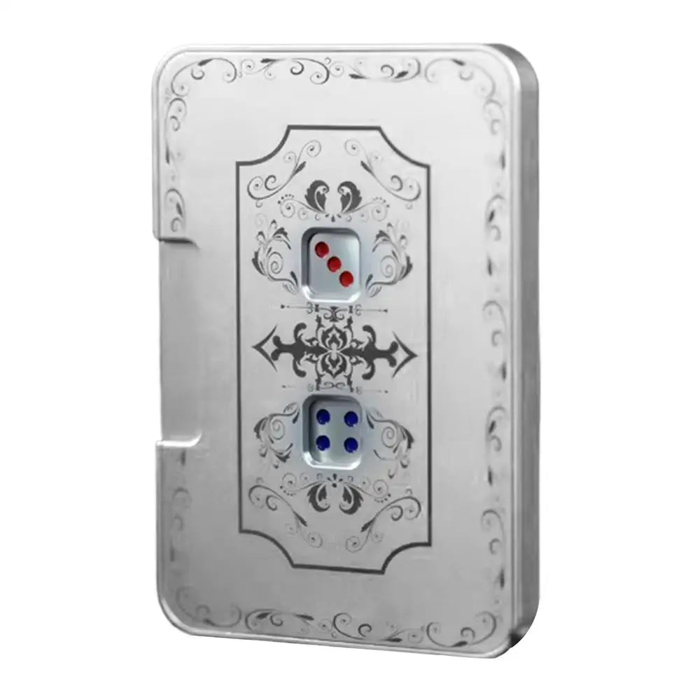 3D Mechanical Dice Fidget Toy Aluminum Alloy Stress Relief Dice Spinner Toys Portable Finger Press Card Dice Stress Relief Toys