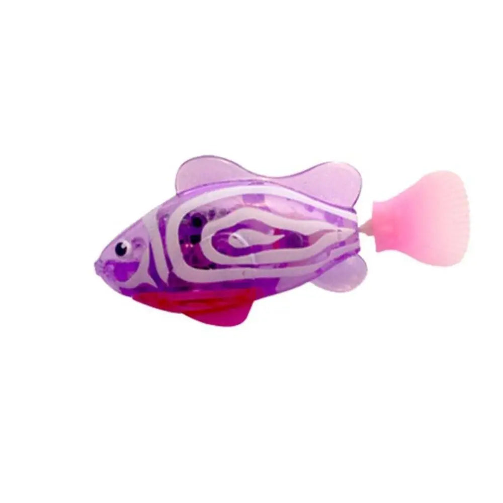 LED Electric Simulation Fish With Light Pet Playing Toys Water Swimming Fish Fish Tank Ornaments Baby Shower Toys