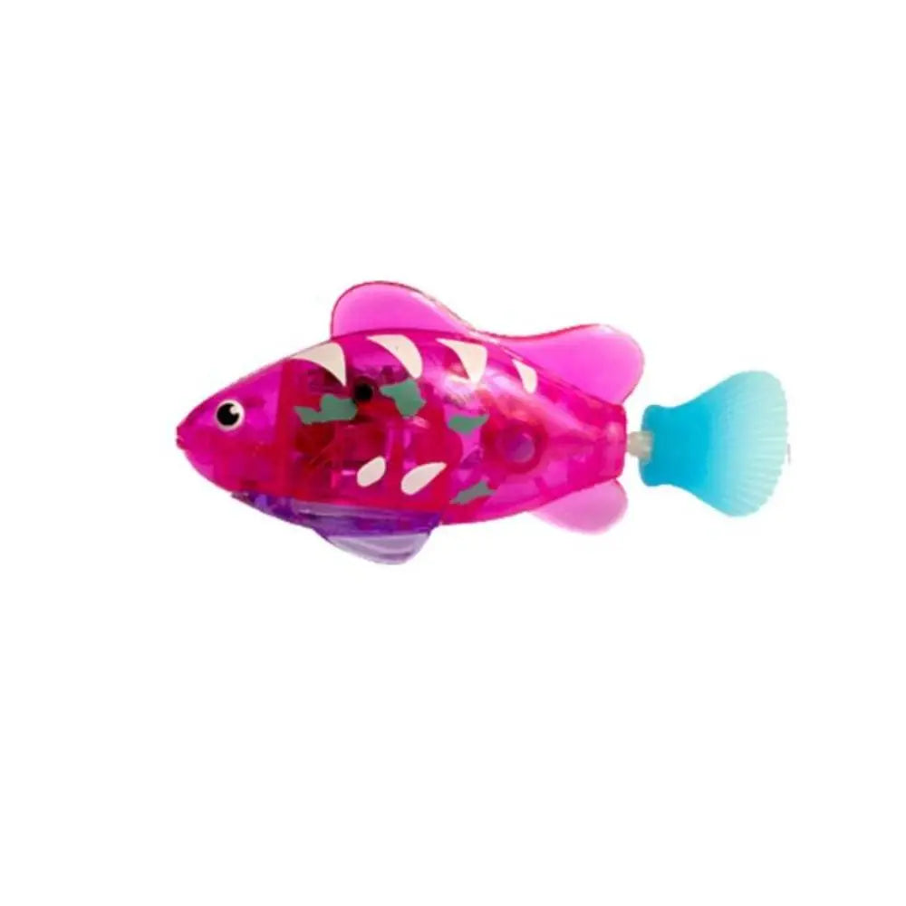 LED Electric Simulation Fish With Light Pet Playing Toys Water Swimming Fish Fish Tank Ornaments Baby Shower Toys