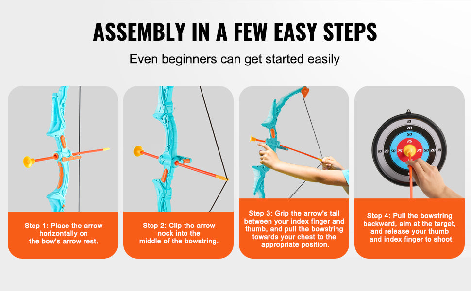 SucceBUy Bow & Arrows For Children Kids Archery Bow Practice Recurve Outdoor Sports Game Hunting Shooting Toy Boys Gift Bow Kit